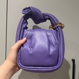 RARE！Songmont small wonton handbag in purple NWOT
